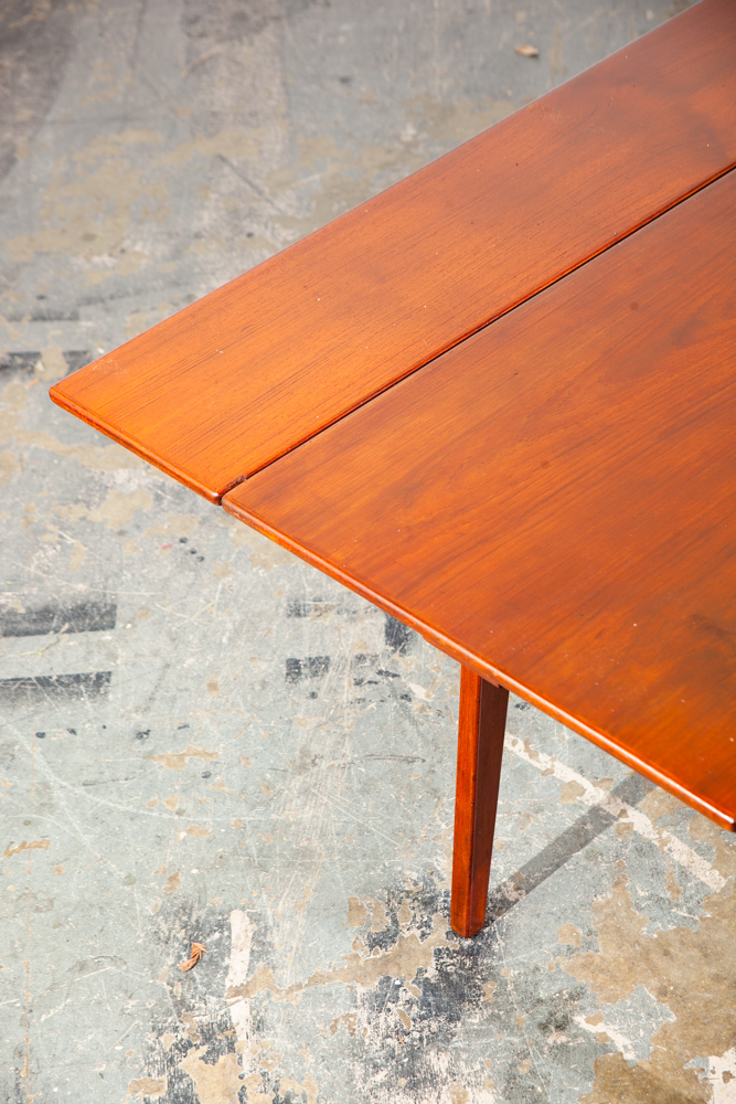 Mid Century Danish Modern Coffee Table Teak Elevator Dining Transforming Denmark Kai Kristiansen Expanding leafs Denmark - Image 10