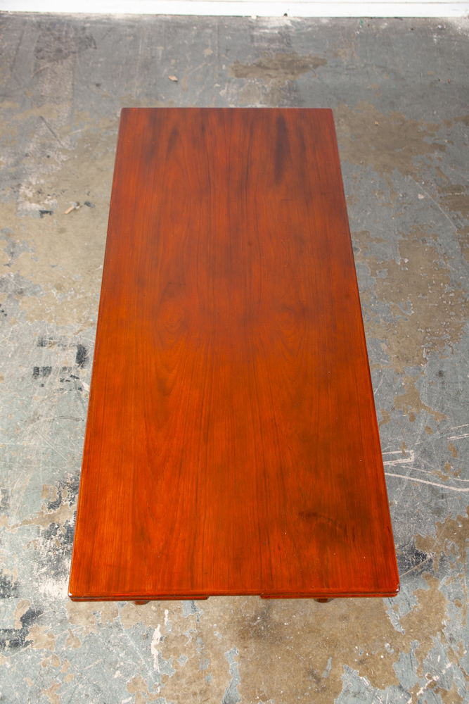 Mid Century Danish Modern Coffee Table Teak Elevator Dining Transforming Denmark Kai Kristiansen Expanding leafs Denmark - Image 7