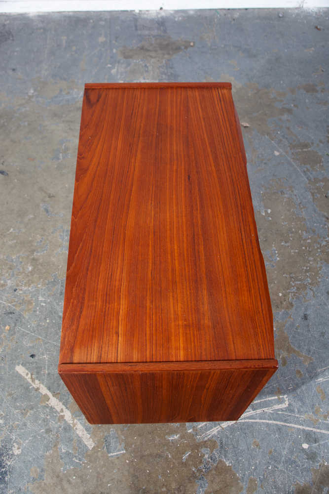 Mid Century Danish Modern Chest Drawers Dresser 3 drawer Solid Teak Wood Gunnar Nielsen Tibergaard Mcm Denmark - Image 6