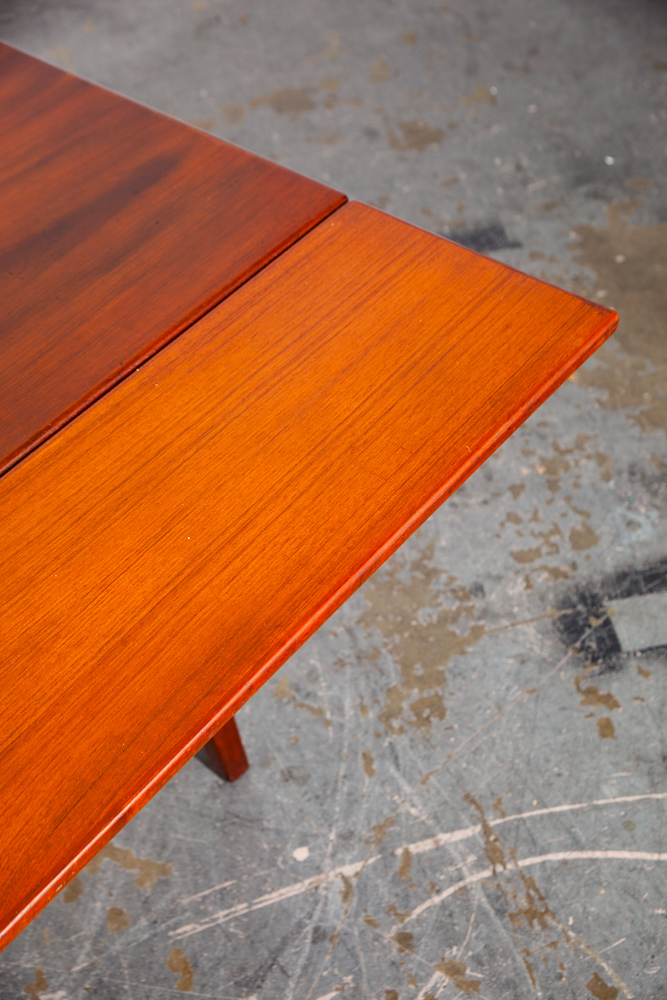 Mid Century Danish Modern Coffee Table Teak Elevator Dining Transforming Denmark Kai Kristiansen Expanding leafs Denmark - Image 8