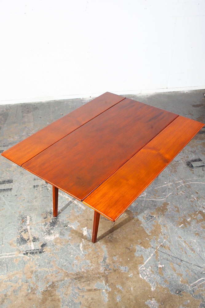Mid Century Danish Modern Coffee Table Teak Elevator Dining Transforming Denmark Kai Kristiansen Expanding leafs Denmark - Image 5