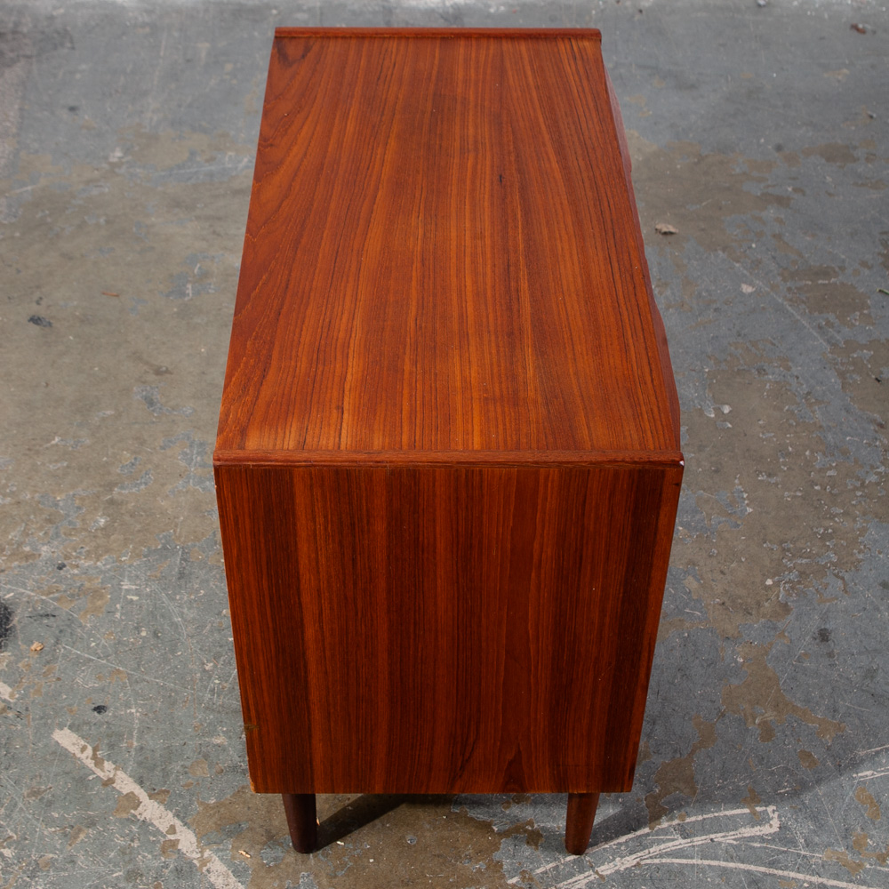 Mid Century Danish Modern Chest Drawers Dresser 3 drawer Solid Teak Wood Gunnar Nielsen Tibergaard Mcm Denmark - Image 12