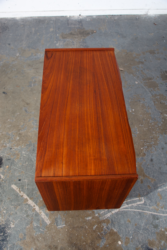 Mid Century Danish Modern Chest Drawers Dresser 3 drawer Solid Teak Wood Gunnar Nielsen Tibergaard Mcm Denmark - Image 11