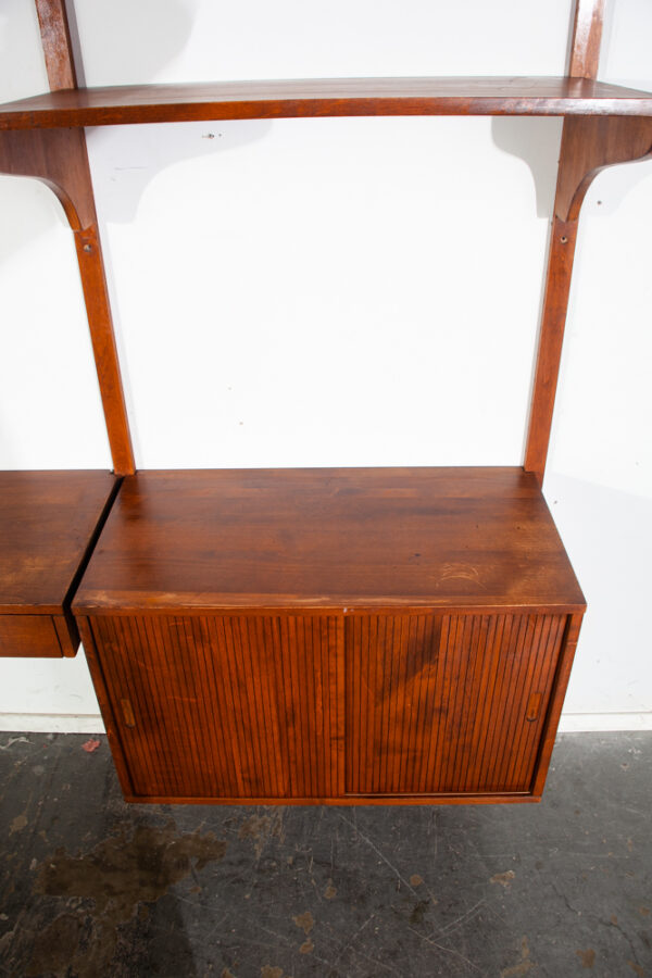 Mid Century Danish Modern Wall Unit Noral Olson Kopenhavn Modular Desk Shelving Cado Adjustable Denmark - Image 11