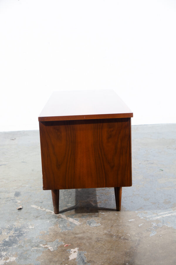 Mid Century Modern Cedar Chest Lane Lock Removed Walnut Vintage Blanket Storage Wood Locking  Bench - Image 7