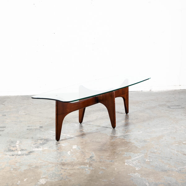 Mid Century Modern Coffee Table Surfboard Glass Kroehler Adrian Pearsall Sculptural Mcm  Floating Stingray Vintage - Image 8
