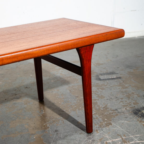 Mid Century Danish Modern Coffee Table Solid Teak Wood Surfboard Large Wide Denmark Grete Jalk - Image 6