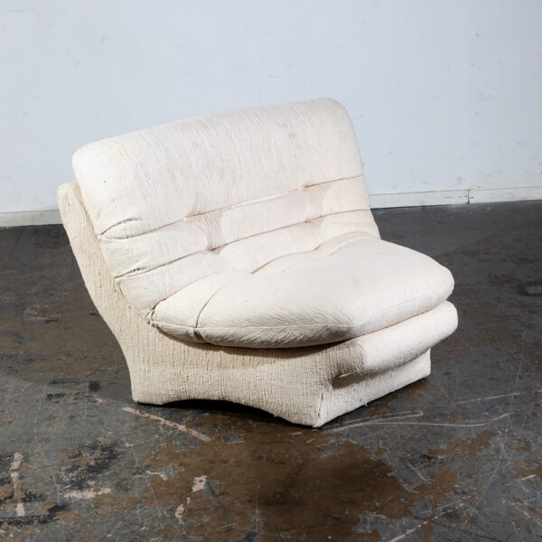 Mid Century Danish Modern Sectional Sofa Couch Weiman Preview Vladimir Kagan Wool White M Large 5 sections - Image 6