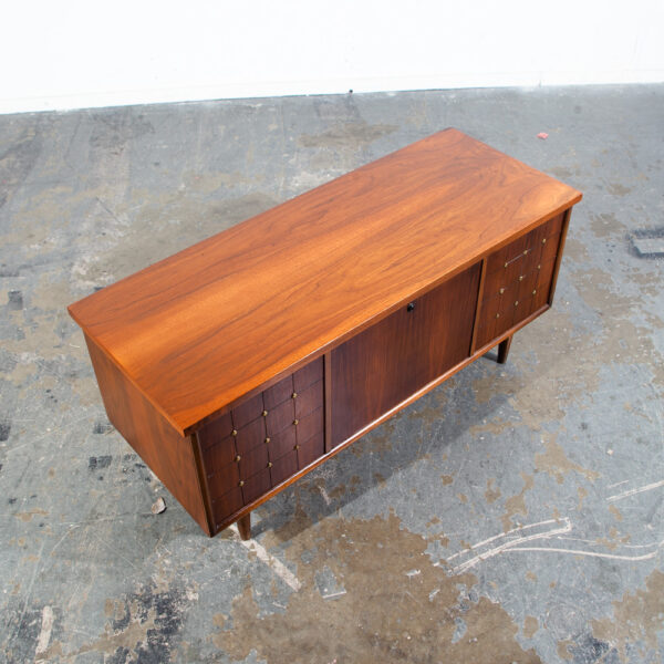 Mid Century Modern Cedar Chest Lane Lock Removed Walnut Vintage Blanket Storage Wood Locking  Bench - Image 2