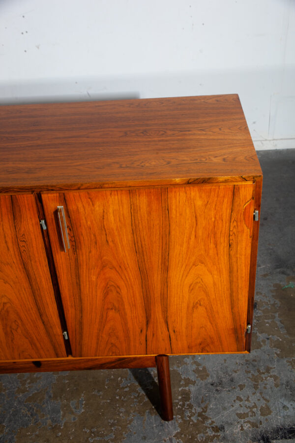 Mid Century Danish Modern Credenza Sideboard Brazilian Rosewood Axel Christiansen ACO Denmark Drawers Storage - Image 12