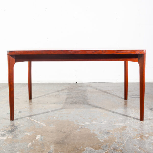 Mid Century Danish Modern Henning Kjaernulf Vejle Mobler Solid Teak Draw Leaf Extending Wood Denmark Vintage - Image 2