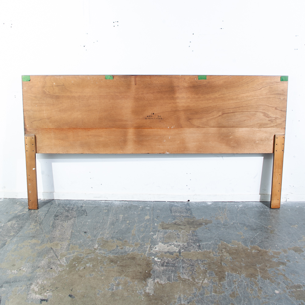 Mid Century Modern Headboard Bed Frame King Size Lane Mosaic Pueblo Brutalist Made in USA Danish Denmark Large - Image 5