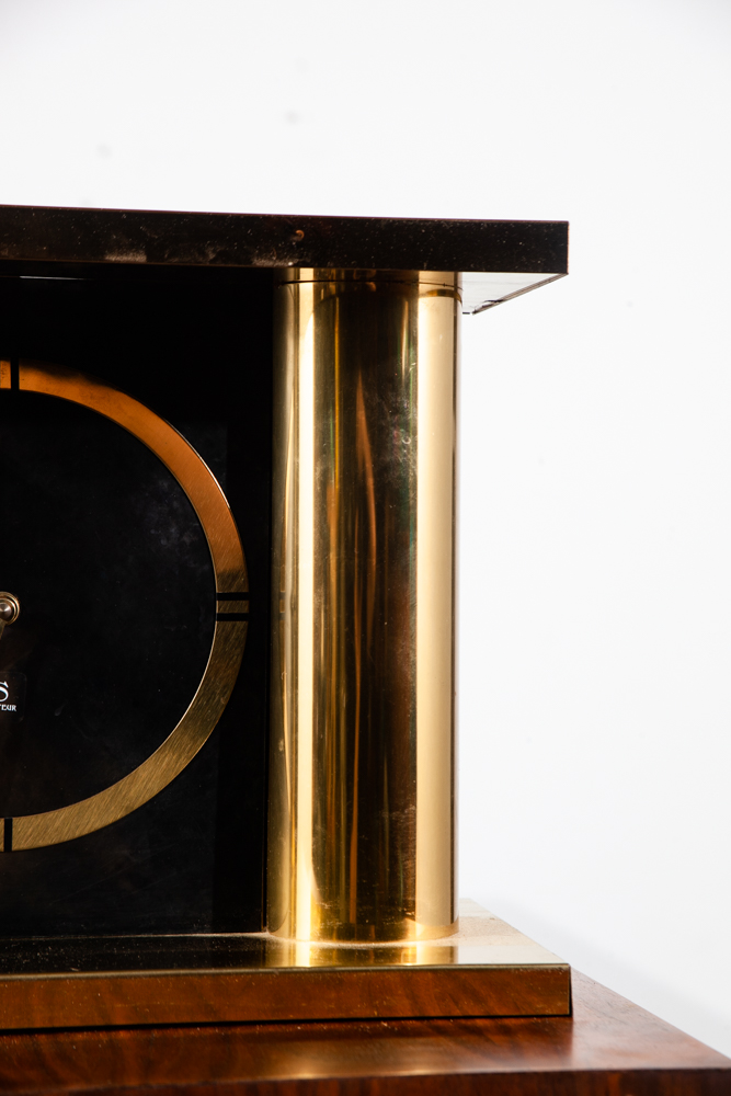 Mid Century Modern Clock Mantle Brass Curtis Jere 1977-1978 Gold Vintage Signed - Image 10