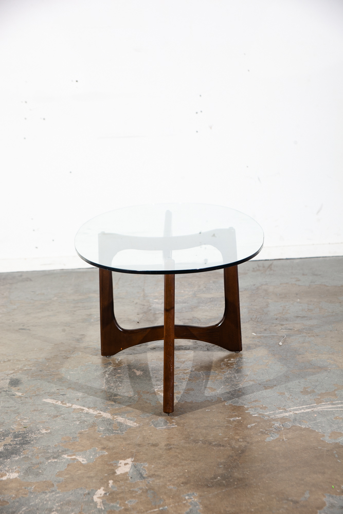 Mid Century Modern Coffee Table Oval Glass Kroehler Adrian Pearsall Craft Associates Vintage Sculptural Danish - Image 11