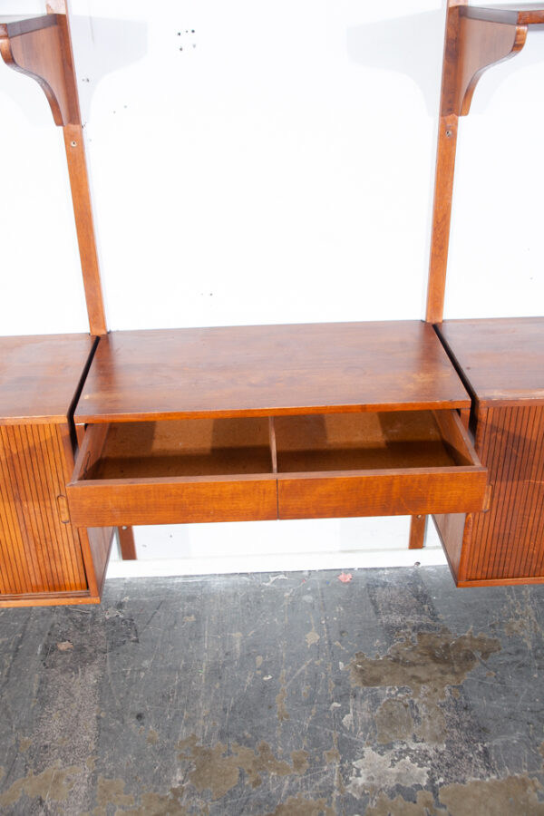 Mid Century Danish Modern Wall Unit Noral Olson Kopenhavn Modular Desk Shelving Cado Adjustable Denmark - Image 10