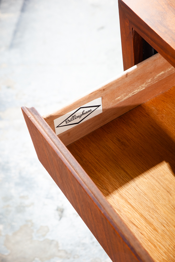 Mid Century Modern Credenza Dresser 6 Drawer Dillingham Walnut Vintage Mcm Wide Media Danish - Image 11