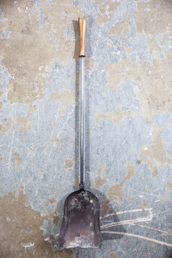 Mid Century Modern Fireplace Tools Wall Mounted Seymour Metal Brass Vintage VG Hanging - Image 8