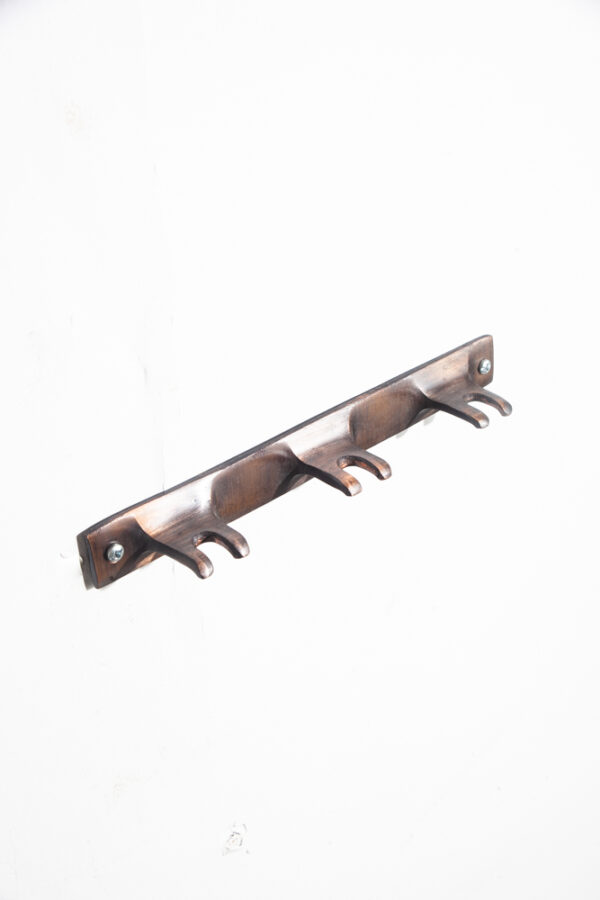 Mid Century Modern Fireplace Tools Wall Mounted Seymour Metal Brass Vintage VG Hanging - Image 5
