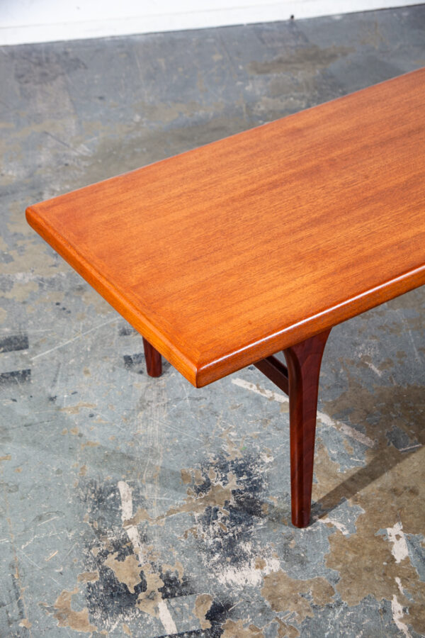 Mid Century Danish Modern Coffee Table Solid Teak Wood Surfboard Large Wide Denmark Grete Jalk - Image 8