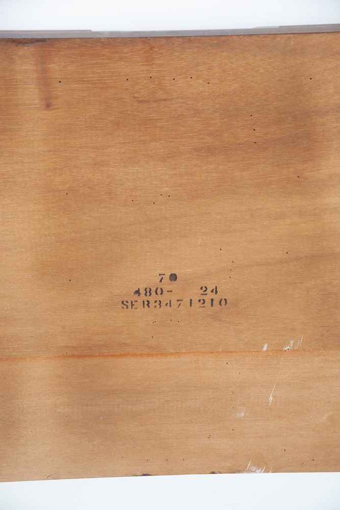 Mid Century Modern Headboard Bed Frame King Size Lane Mosaic Pueblo Brutalist Made in USA Danish Denmark Large - Image 11