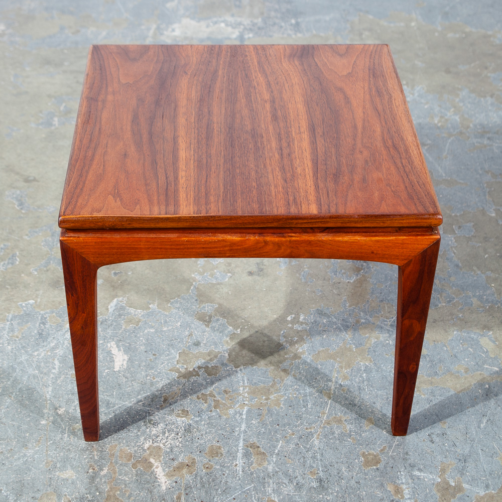 Mid Century Modern Side Table Set End Walnut Scandia Carlin Square Cube Vintage Cube - Image 6