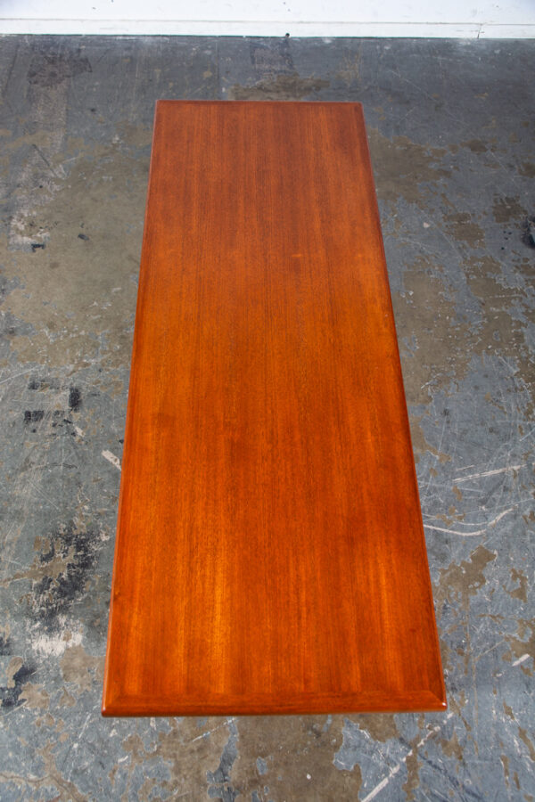 Mid Century Danish Modern Coffee Table Solid Teak Wood Surfboard Large Wide Denmark Grete Jalk - Image 3