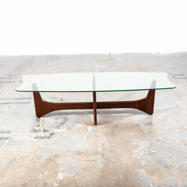 Mid Century Modern Coffee Table Surfboard Glass Kroehler Adrian Pearsall Sculptural Mcm  Floating Stingray Vintage - Image 7
