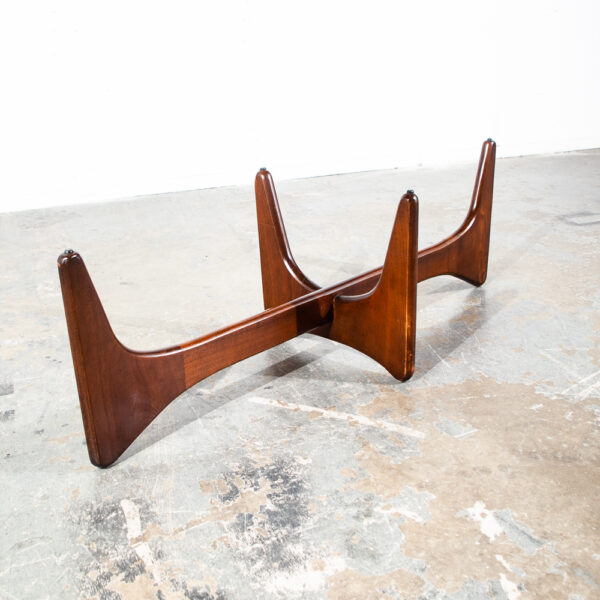 Mid Century Modern Coffee Table Surfboard Glass Kroehler Adrian Pearsall Sculptural Mcm  Floating Stingray Vintage - Image 4
