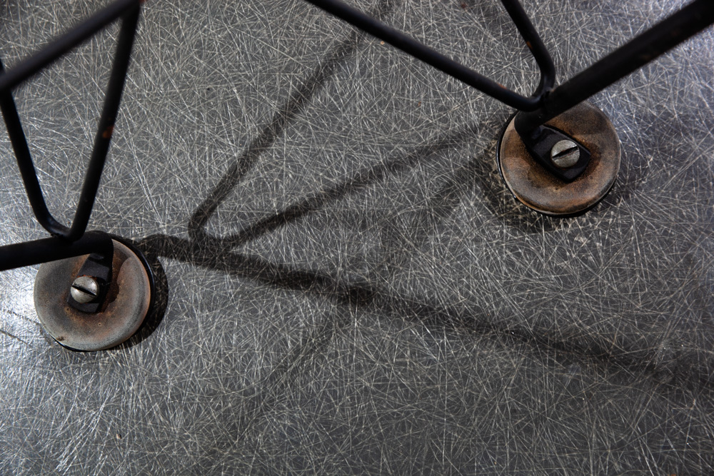 Mid Century Modern Side Chair Herman Miller Charles Eames Elephant Hide Grey DSR 2nd Gen Eiffel Shell - Image 9