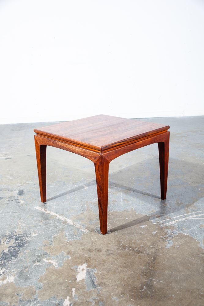 Mid Century Modern Side Table Set End Walnut Scandia Carlin Square Cube Vintage Cube - Image 5