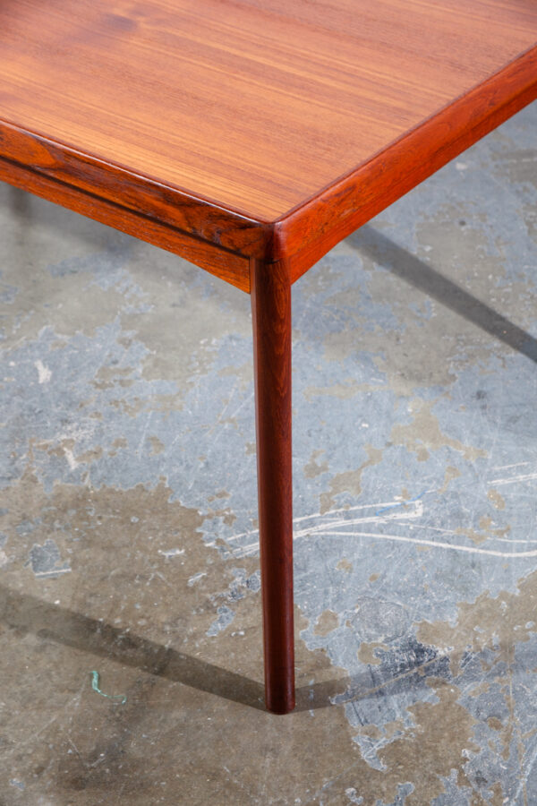Mid Century Danish Modern Henning Kjaernulf Vejle Mobler Solid Teak Draw Leaf Extending Wood Denmark Vintage - Image 7