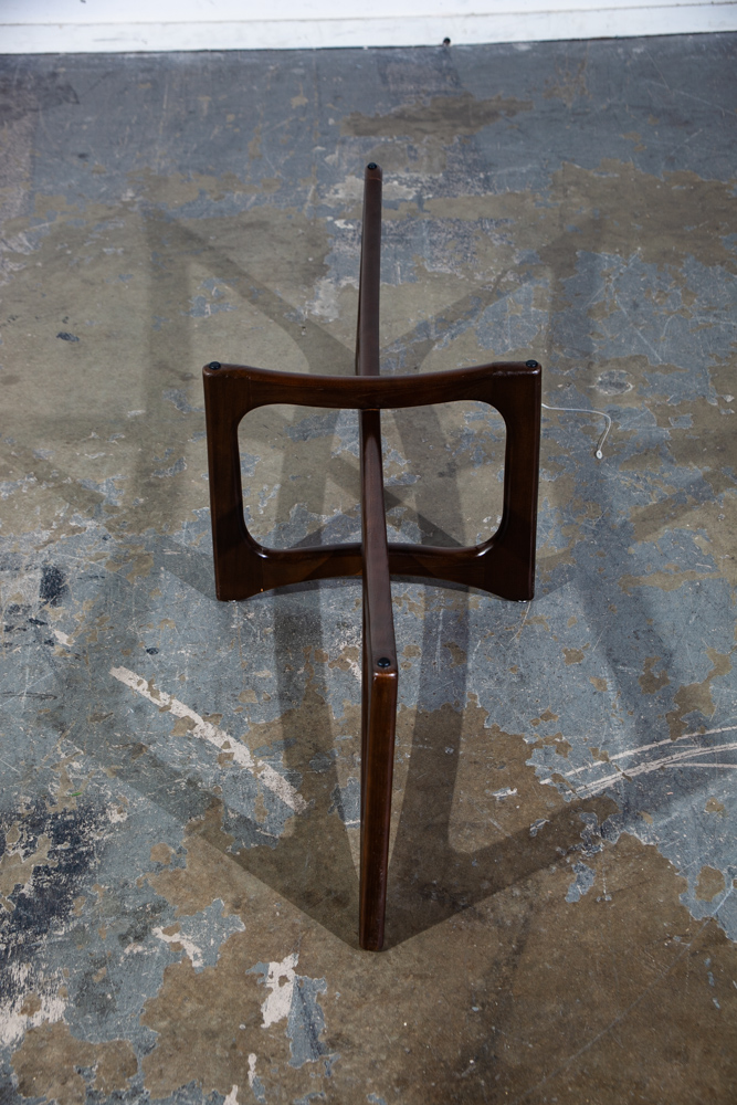 Mid Century Modern Coffee Table Oval Glass Kroehler Adrian Pearsall Craft Associates Vintage Sculptural Danish - Image 6