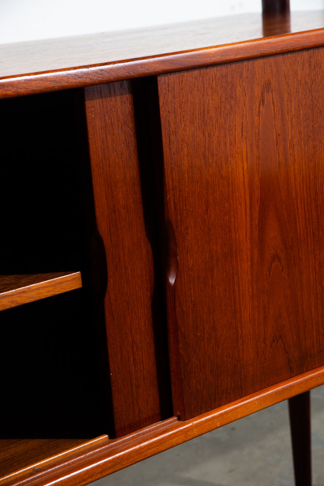 Mid Century Danish Modern Room Divider Wall Unit Teak Kurt Ostervig KP Mobler Modular Adjustable 2 Bay Cado Floating Freestanding - Image 12