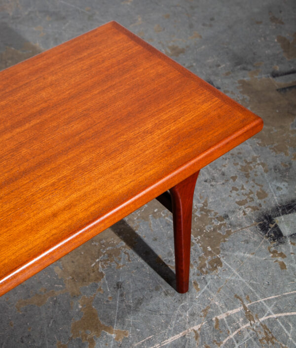 Mid Century Danish Modern Coffee Table Solid Teak Wood Surfboard Large Wide Denmark Grete Jalk - Image 10