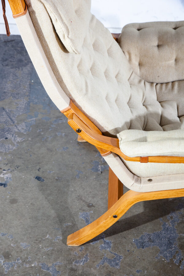 Mid Century Danish Modern Lounge Chair Armchair Cream Finn Ostergaard Denmark - Image 9