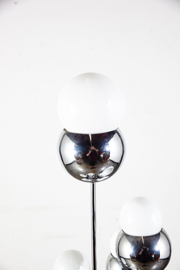 Mid Century Modern Table Lamp Light Lighting Waterfall Atomic Robert Sonneman NM Vintage Space Age Five Light  Chrome Mcm - Image 5