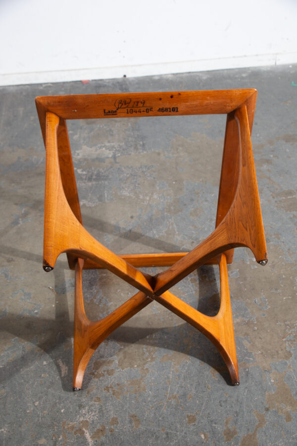 Mid Century Modern Side Table End Rectangular Lane Glass Walnut Adrian Pearsall Danish Denmark - Image 10
