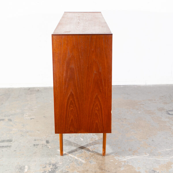 Mid Century Danish Modern Credenza Highboard Teak Wood Drawers E.W Bach Denmark Vintage Mcm Classic Sliding Doors - Image 10