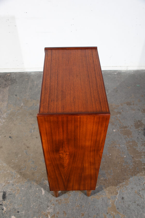 Mid Century Danish Modern Highboy Dresser 7 Drawer Teak Wood Denmark Restored Tall - Image 7