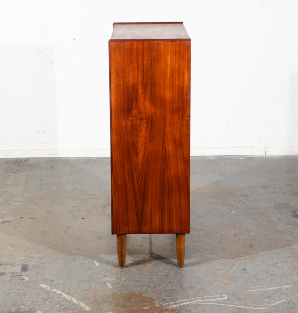 Mid Century Danish Modern Highboy Dresser 7 Drawer Teak Wood Denmark Restored Tall - Image 5