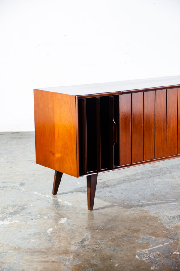 Mid Century Modern Stereo Console Record Player Zenith Serviced Hifi Radio Wood - Image 8