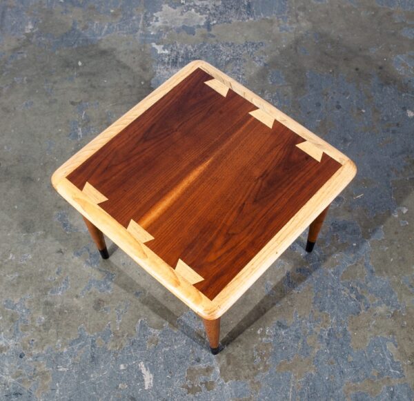 Mid Century Modern End Table Lane Side Walnut Restored Vintage Square Acclaim NM - Image 3