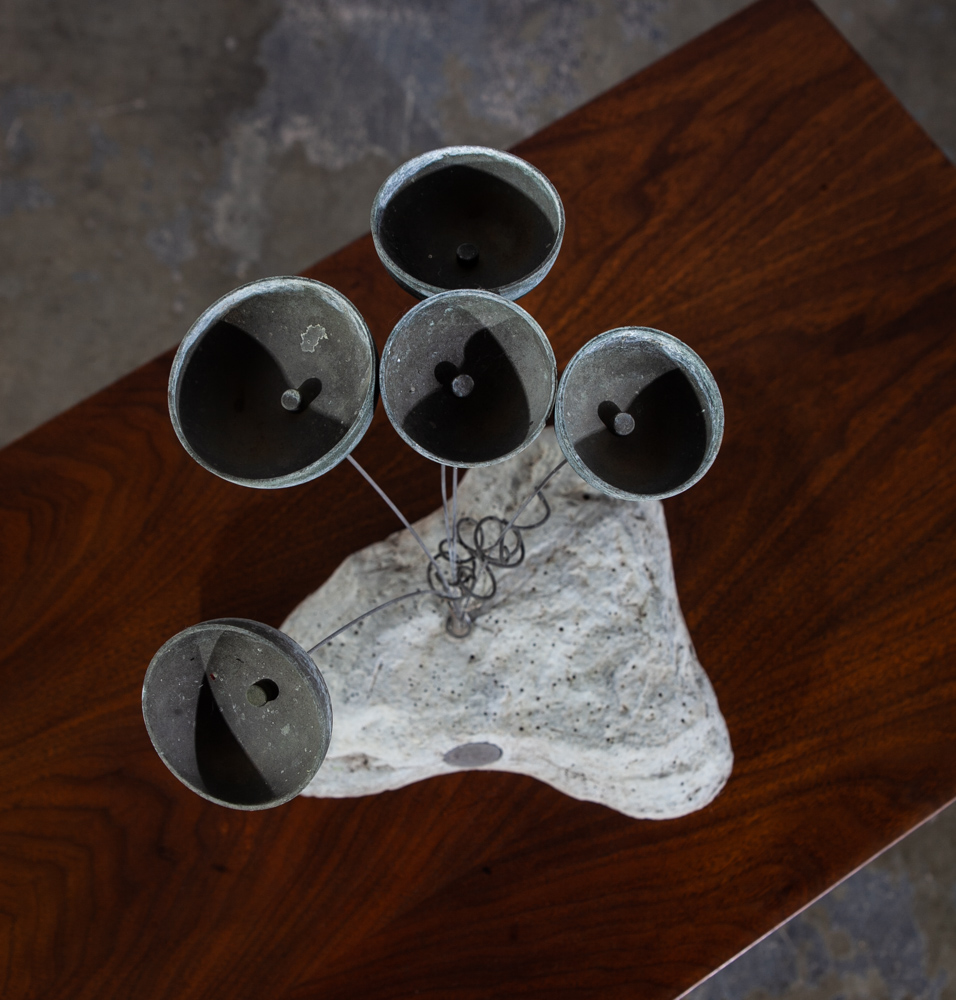 Mid Century Modern Sculpture Kinetic art Woodstock Garden Bells Chimes Wind Mcm - Image 4