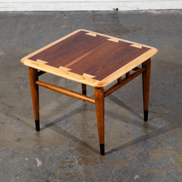 Mid Century Modern End Table Lane Side Walnut Restored Vintage Square Acclaim NM - Image 7