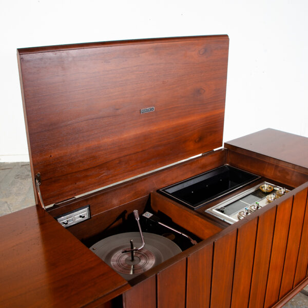 Mid Century Modern Stereo Console Record Player Zenith Serviced Hifi Radio Wood - Image 12