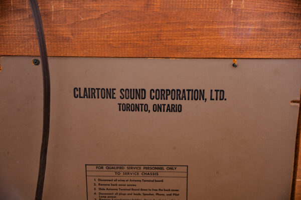Mid Century Modern Stereo Console Record Player Clairetone Serviced Hifi Radio M - Image 11