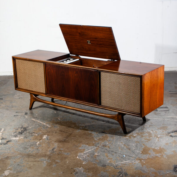 Mid Century Modern Stereo Console Record Player RCA Victor Serviced Hifi Radio M - Image 3
