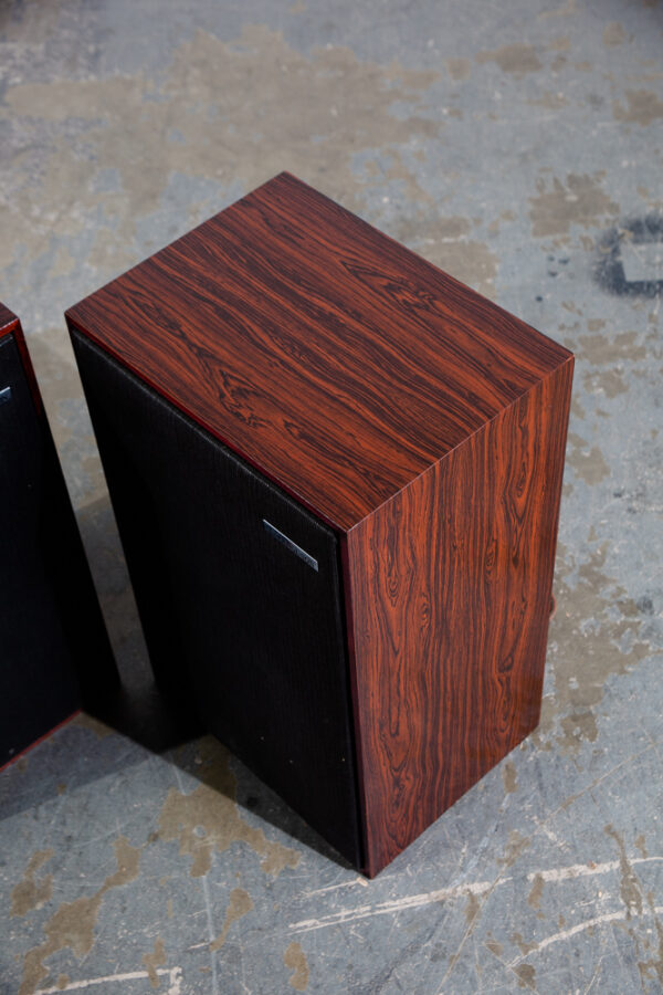 Mid Century Danish Modern Speakers Set 3435 Ferguson Thorns Brazilian Rosewood - Image 8