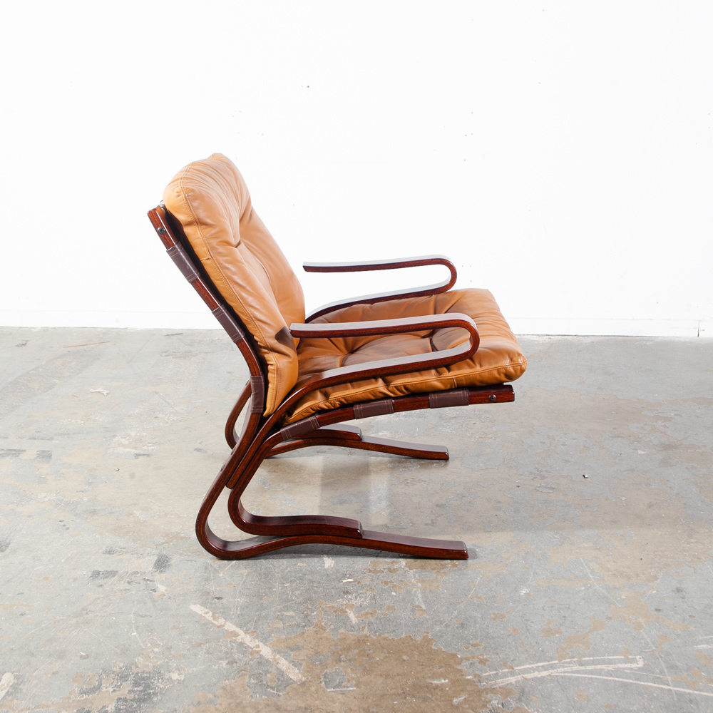 Mid Century Danish Modern Lounge Chair Leather Tan Ottoman S Christian Denmark - Image 10