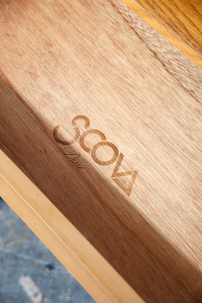 Mid Century Danish Modern Desk Executive Flip Top Nielsen Dixie Scova Oak Wood - Image 10